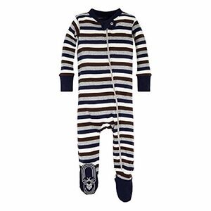 Burt’s Bees Baby Striped Navy and White Kids One Piece Size 24 months